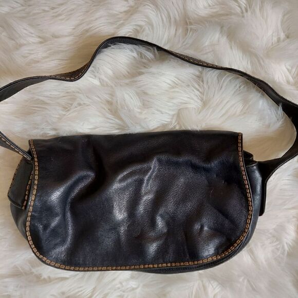 Marco Buggiani Leather shoulder bag‎ - Picture 1 of 12